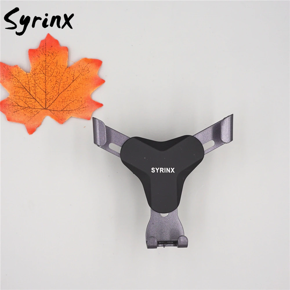 

SYRINX Universal Air Vent Car Holder Mobile Phone Stand For iPhone 8 7 Gravity linkage Alloy Adjustable Multifunctional Bracket