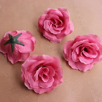 

7.5CM/50PCS Large Fabric Artificial Silk Real Touch Roses Heads,Decorations For Wedding Car,Arch,Garland,DIY Hanging Flower Ball