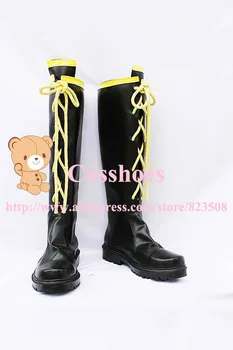 

Custom made Kagamine Len Shoes boots from vocaloid Cosplay