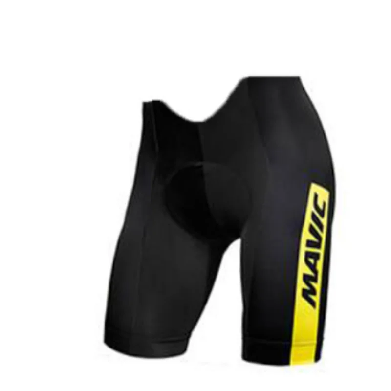 style-3 Mavic team летние мужские Coolmax 9D мягкий нагрудник шорты ударопрочные шорты для горного велосипеда шорты для езды на велосипеде Ciclismo меховой манер - Цвет: style-3
