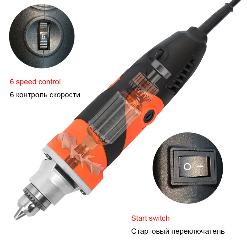  400W Dremel Electric Drill Mini Engraver With 6 Variable Speed For Dremel Metalworking Drilling Mac