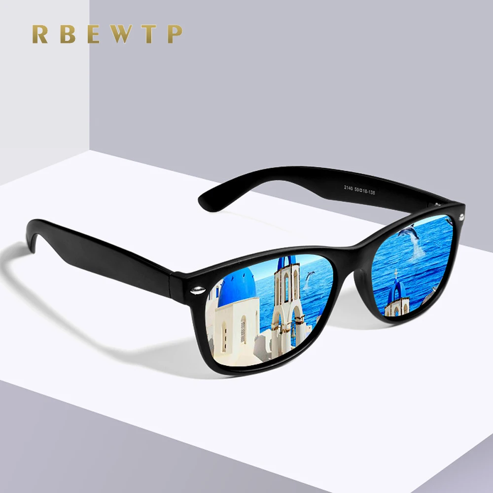 Fashion Polarized Driving Sunglasses Unisex Spuare Coating Mirror Summer Shades