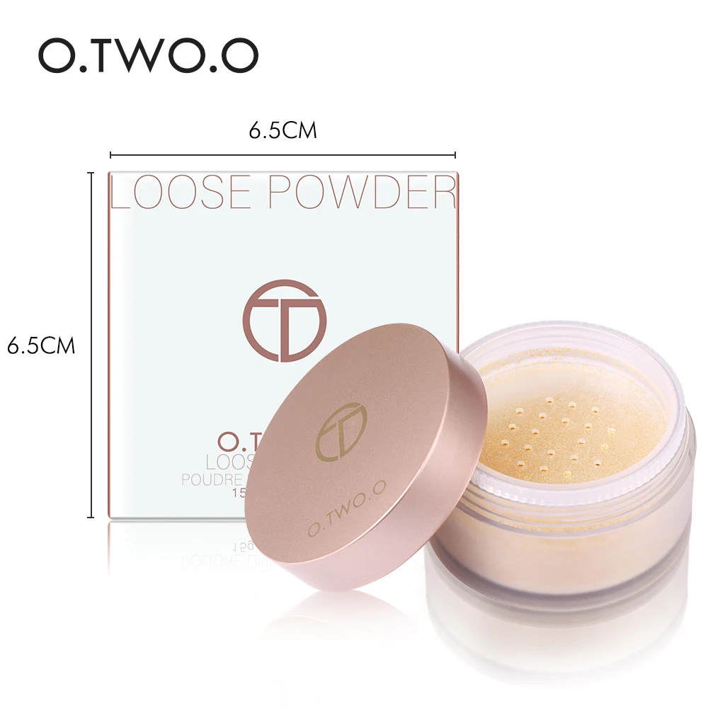 O. TWO. O брендовая гладкая рассыпчатая пудра для макияжа прозрачная отделочная пудра водостойкая для лица