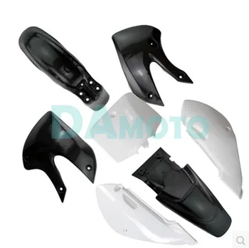 

Black&white Pit Bike KLX 110 plastics body kit for KAWASAKI 125cc 150cc dirt bikes