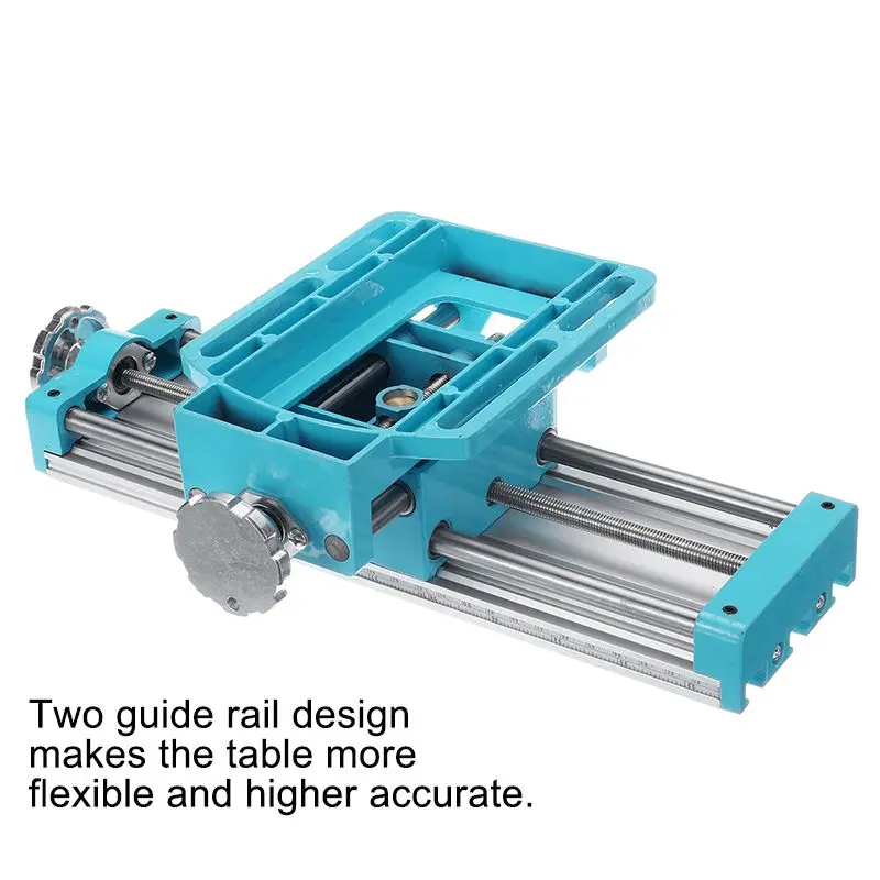 Mini Precisions Milling Machine Worktable Drill Vise Fixture Working Table Multi-function X Y-axis Adjustment Coordinate Table