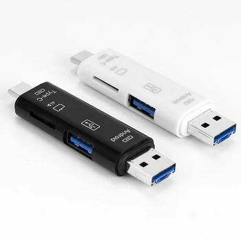 

All In 1 Usb 3.1 Card Reader High Speed SD TF Micro SD Card Reader Type C USB Micro USB Memory Card Reader