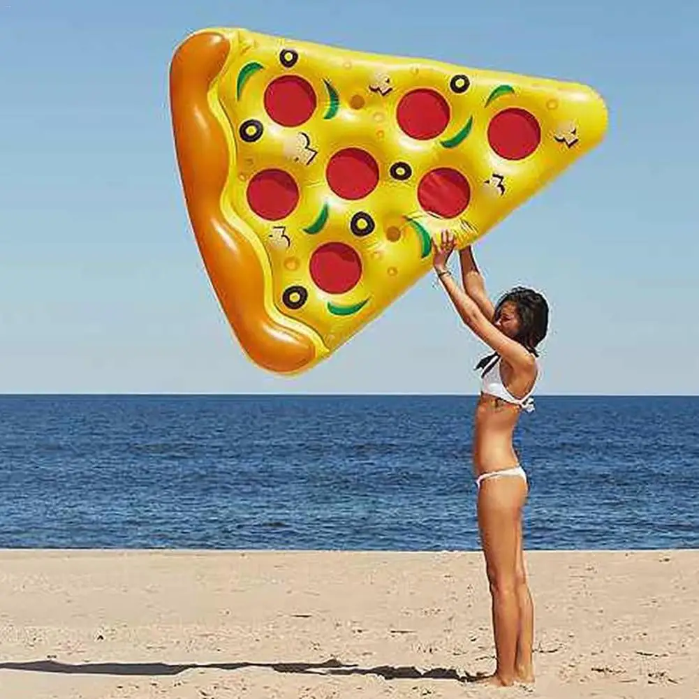 180*150 см надувной пиццы в форме плавательный бассейн надувной коврик разноцветный плавающий кровать плавать ПВХ водное сиденье-Игрушка Лодка для пляжа бассейн