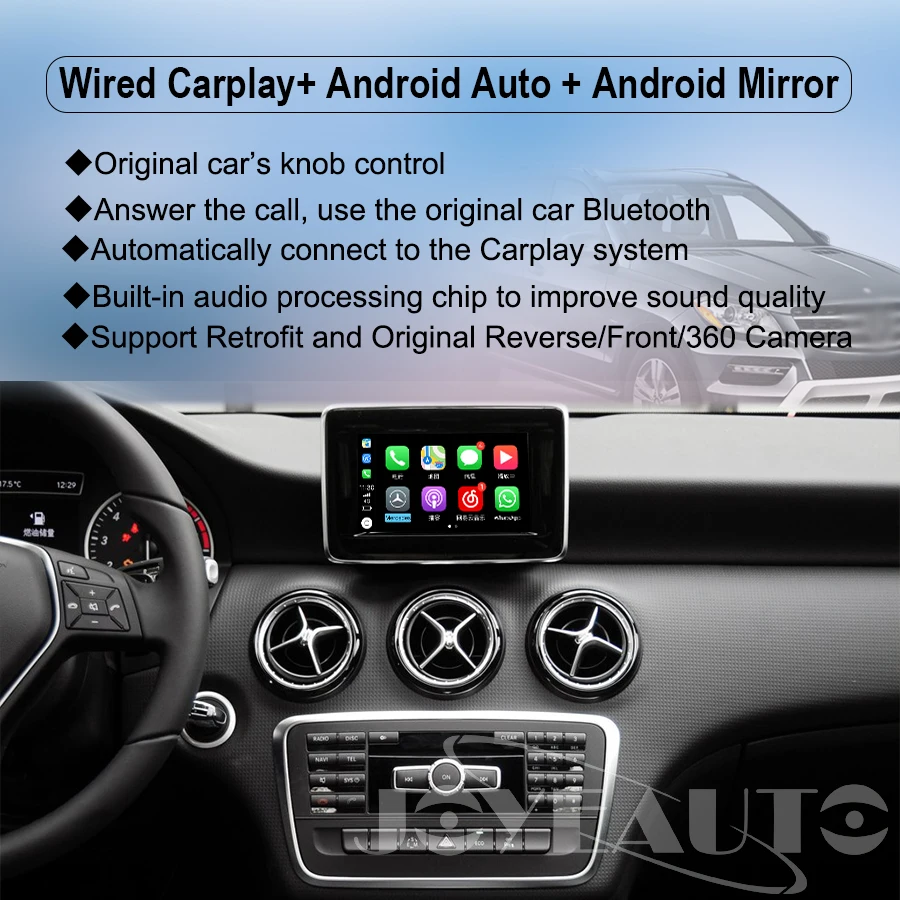Joyeauto wifi беспроводной OEM Apple Carplay для Mercedes NTG 4 5 7 автомобиль играть класс W176 W204 2011 14
