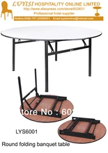 4 feet Folding round banquet table,Plywood 18mm with PVC(White)top,steel folding leg,2pcs/carton,fast delivery