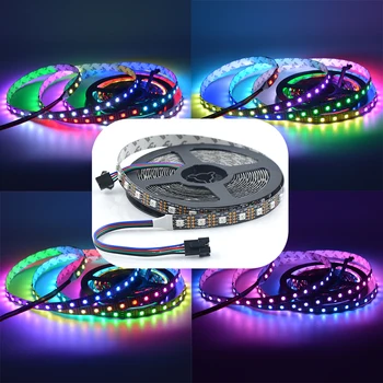 

APA102 SK9822 Smart LED Pixel Strip 30/60/144 LEDs/Pixels/m APA102C 5050 smd RGB LED Strip DATA and CLOCK seperately 1m/5m