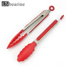 

Lobearine 9 Inch Nylon Stainless Steel Tong BBQ Buffet Salad Kitchen Cooking Food Serving Utensils Grill Food Kitchen Tools