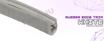 

04# white Rubber Edge Trim Seal resistance noise noise dampening Soundproof Dustproof Waterproof Crashproof Belt Weatherstrip