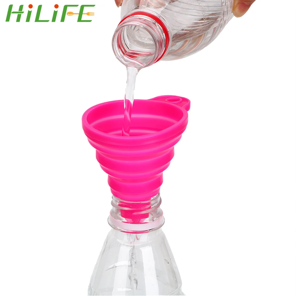 Складные силиконовые мини воронки HILIFE Портативная Складная воронка складная