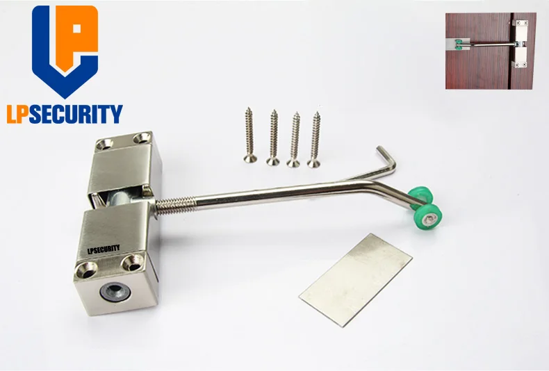 

LPSECURITY Automatic Mounted Spring Door Closer Stainless Steel Adjustable Surface Door Closer
