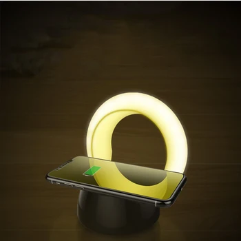 

Pat the night light mobile phone wireless fast charging Creative two-in-one desktop charger