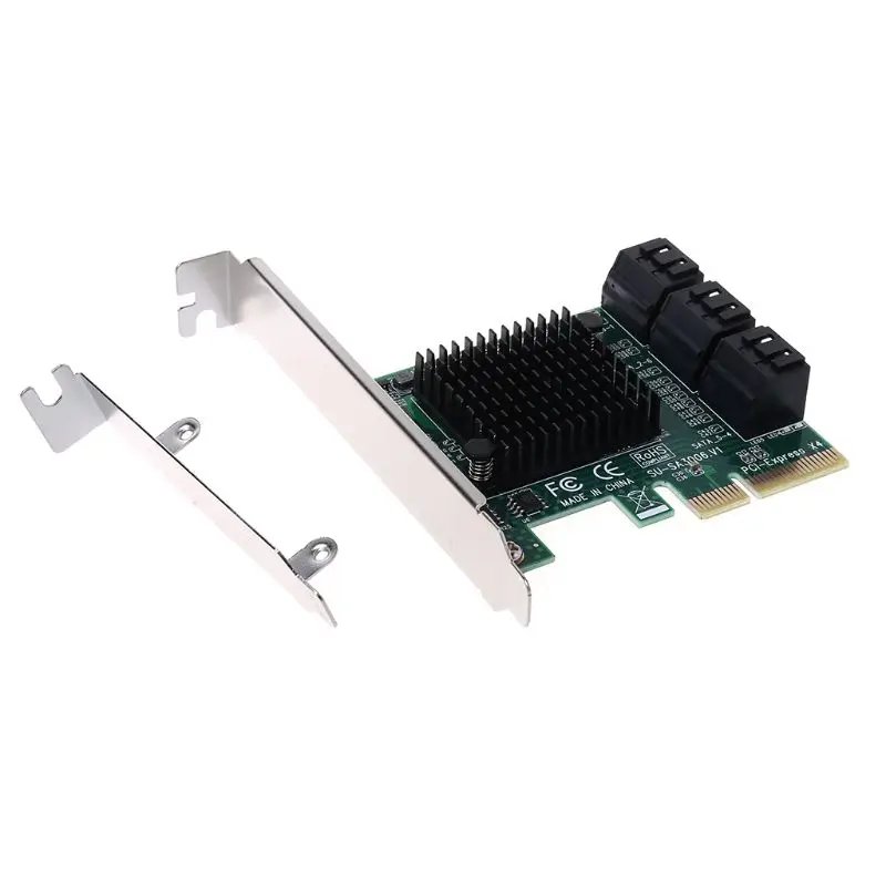  2019 NEUE PCI-e PCI Express zu SATA 30 III 3 SSD PCIe 8 Ports Expansion Board Karte Adapter Raiser 