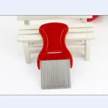 Быстрый способ доставки 9 см металл, нержавеющая сталь вшей гребень Detangle близко зуб гребень для ухода за волосами очистки парикмахерских Стилизация инструмент