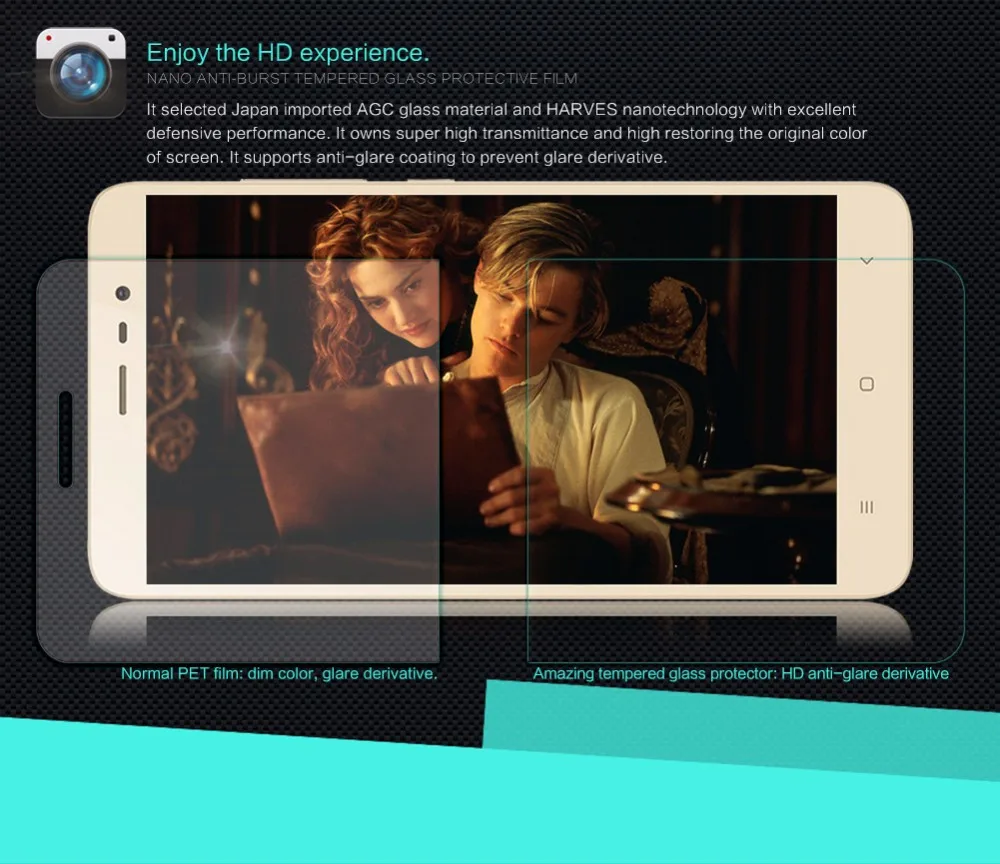 Чехол в подарок) Защитная пленка для экрана redmi note 3 Nillkin Amazing H/H+ PRO из закаленного стекла для xiaomi redmi note 3 pro redmi note 3