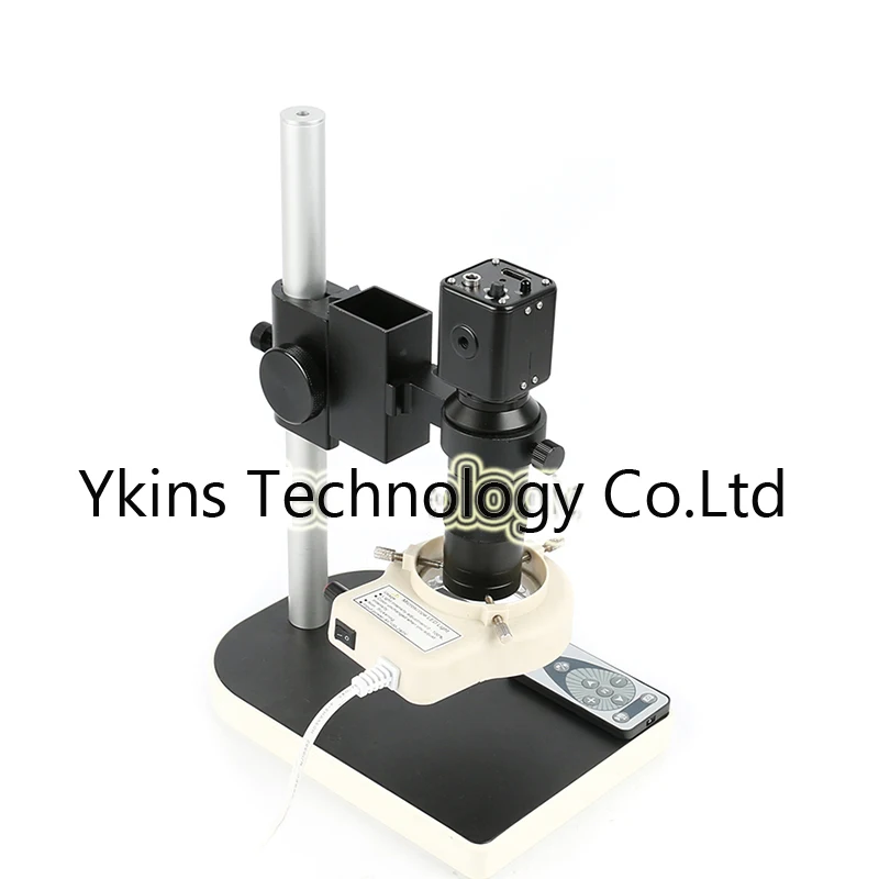 

HD 1080P 60F / S HDMI Industrial Video Microscope Camera + IR Remote + 100X C Lens + 56 LED Light + Bracket for PCB Repair