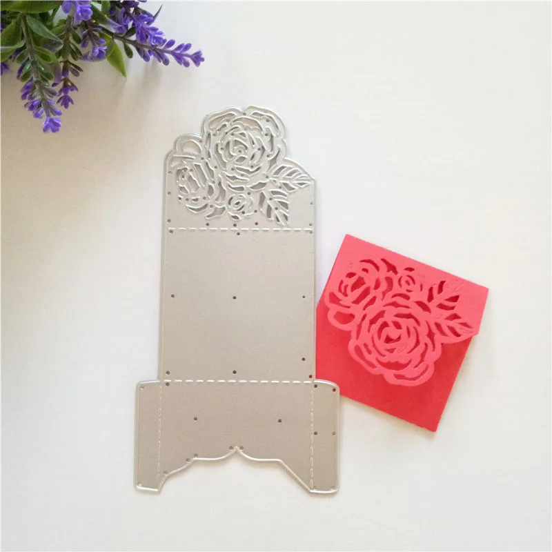 

Rose Flower Cover Frame dies scrapbooking metal cutting Decorative DIY Scrapbooking Craft Embossing Paper Cards Album Stencils