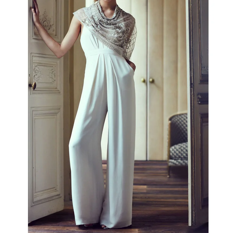 Офисный женский комбинезон, сексуальный, глубокий v-образный вырез ...