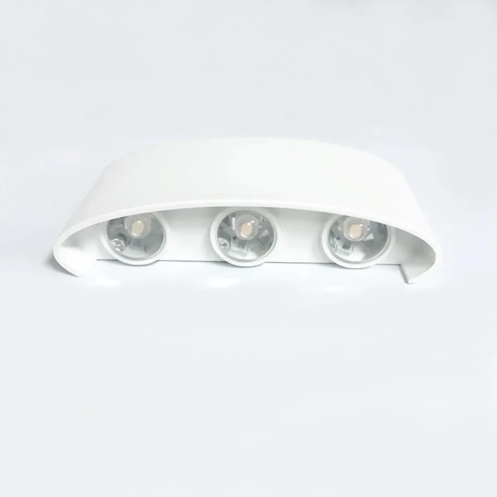 LED Modern Wall Light 2//4//6//8W Aluminium Sconce IP65 Outdoor Up Down Wall Lamp