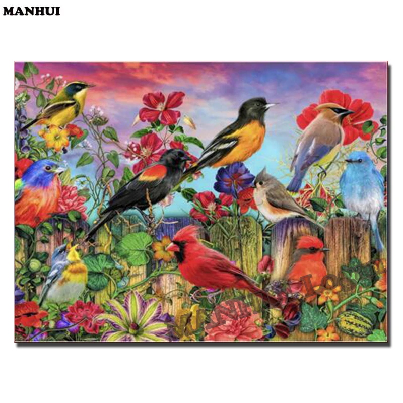 

Volledige vierkante / ronde diamant 5D DIY Diamond Painting "Animal bird" Diamond geborduurd Diamond Mosaic Home Decor SSA177