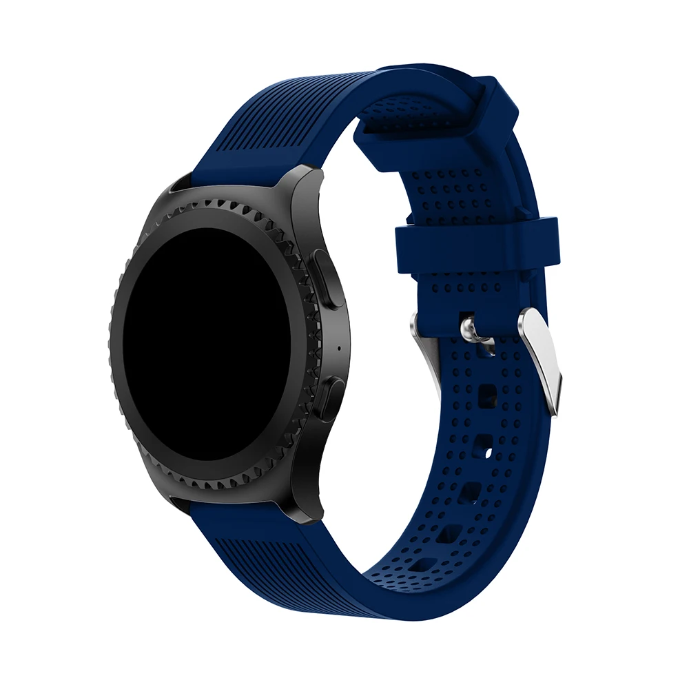 Мягкий силиконовый ремешок для наручных часов для samsung Шестерни спортивный 20 мм Замена браслет на запястье для samsung Шестерни S2 классический легкий материал; модный дизайн;