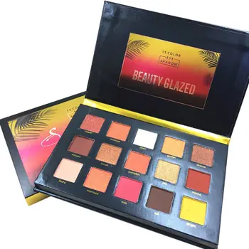 

BEAUTY GLAZED 15 Colors Glitter Eyeshadow Palette Cosmetic Makeup Palette Glitter Diamond Eye Shadow Hot Sale Droshipping