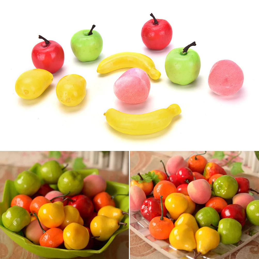 10pcs Artificial Fake Foam Fruits and Vegetables Berries Scrapbooking Flowers For DIY Wedding