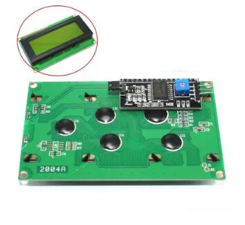 Yellow Green 1 шт. ЖК-дисплей 2004+ igc 2004 20x4 2004A синий экран HD44780 для arduino символ lcd/w IIC/igc последовательный интерфейс модуль адаптера - Цвет: Yellow Green