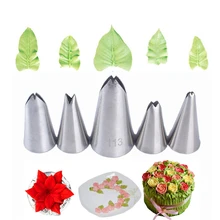 5 шт./компл. из нержавеющей стали листовой трубопровод Советы торт выпечка печенье насадка для крема глазурью конвейерное покрытие украшения инструменты Гаджеты
