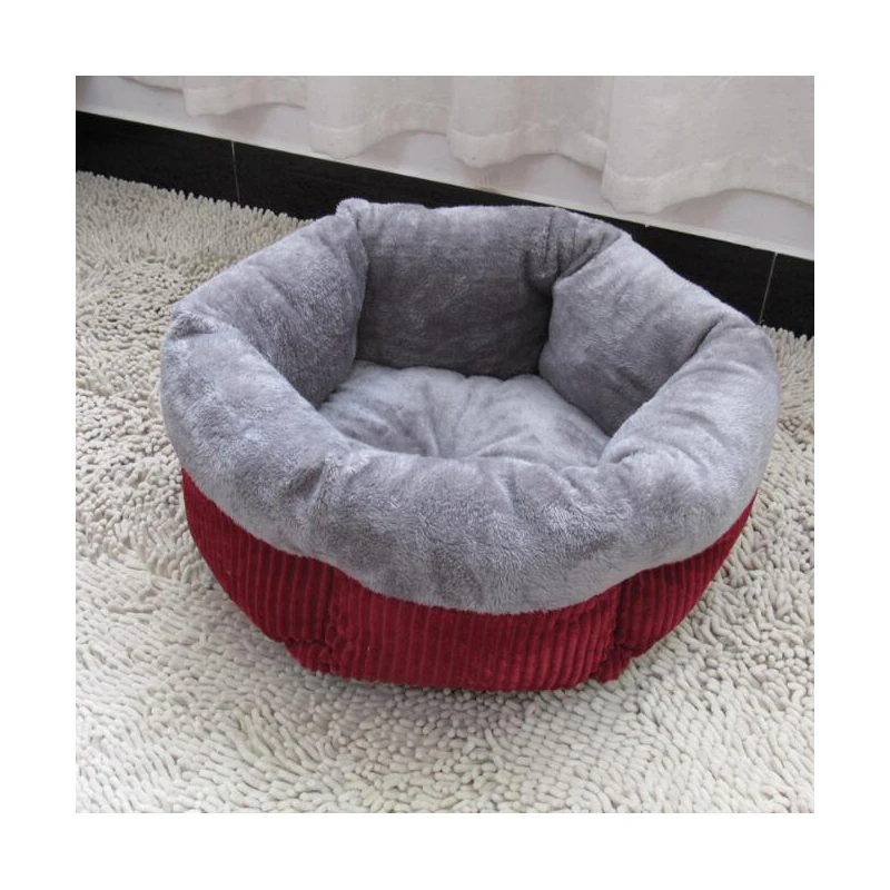 Warm Plush Indoor Cat House Kennel Dog Bed Round Pet Lounger Cushion Medium Dogs & Cat Winter Dog Kennel Puppy Mat Supplies