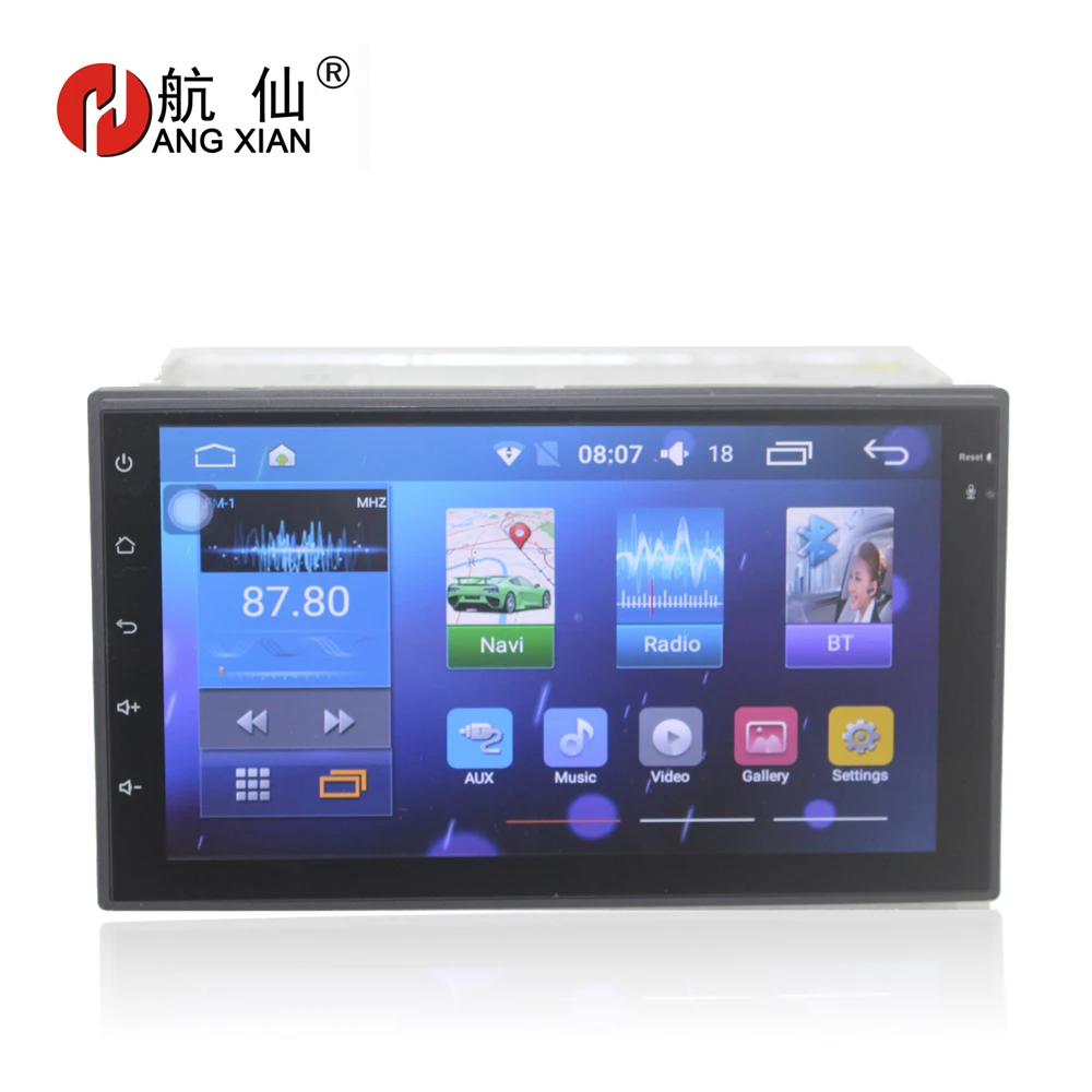 

Free shipping 7" android car radio for Universal Quadcore Android 7.0 car DVD player with 1 G RAM,16G iNand,steering wheel
