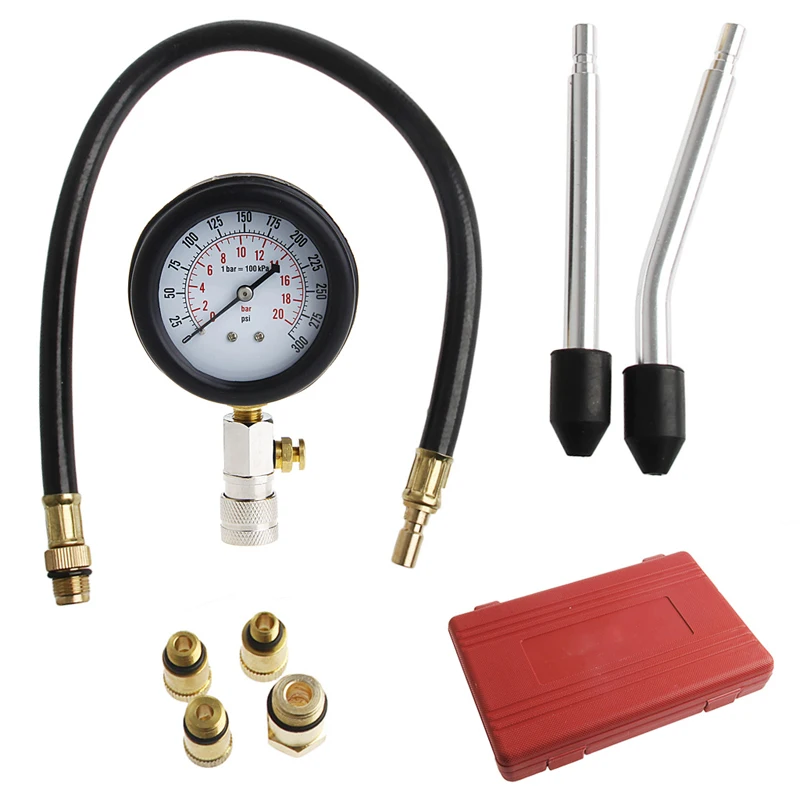 Engine Cylinder Pressure Gauge Compression Tester Diagnostic Portable