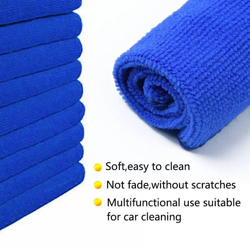 50 Pack Microfiber Cleaning Cloth No-Scratch Rag Car Polishing Detailing Towel