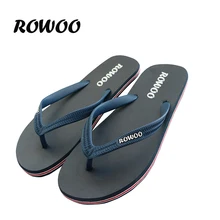 La Venta del Nuevo 2016 Zapatos de Goma de Moda de Verano Flip Flop de Los Hombres sandalias de Hombre Zapatillas de Playa Plana Negro Rojo Más El Tamaño 39-46