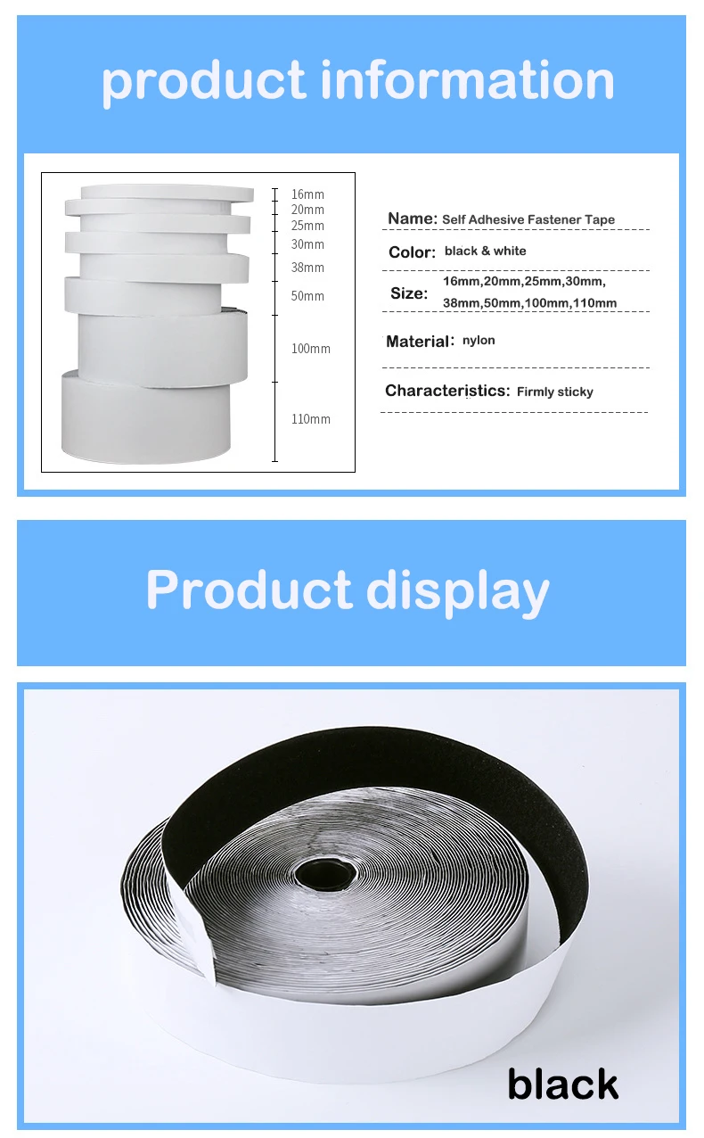 1 м самоклеящийся крючок петля крепежа нейлоновая наклейка диски лента швейная клейкая лента с клеем черный белый 16/20/25/30/50/100/110 мм