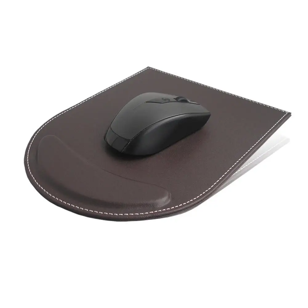 New Arrival Faux Leather Computer PC Laptop Gaming Mouse Pad Wrist Rest