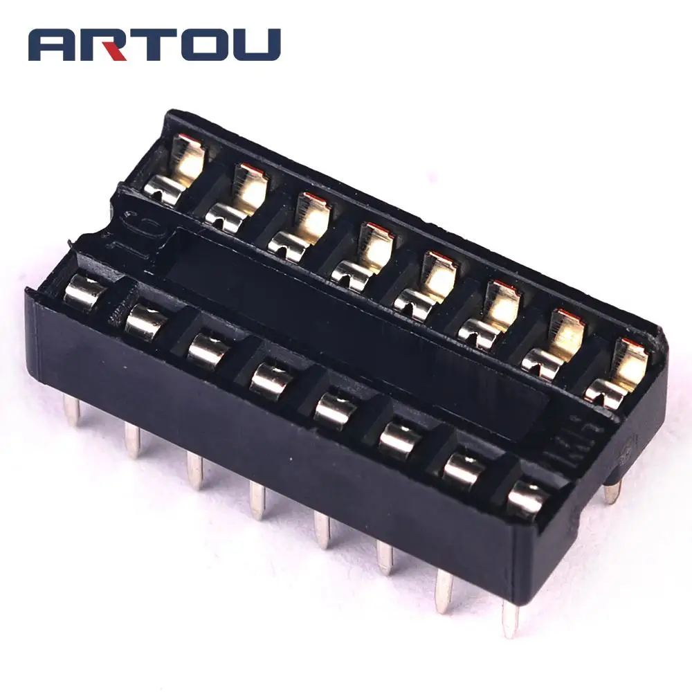 10PCS 16 Pin DIP IC Sockets 16P IC Integrated Circuitin Integrated