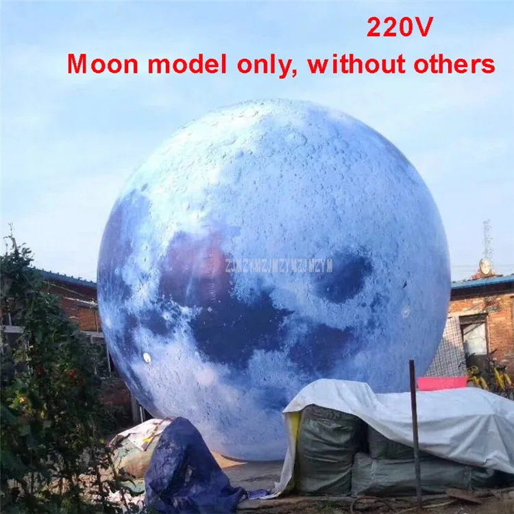 2,5 м высота светодиодное освещение гигантский надувной большие воздушные шары Луна надувная фигура Оксфорд воздушные шары для рекламный инструмент - Цвет: C-220V