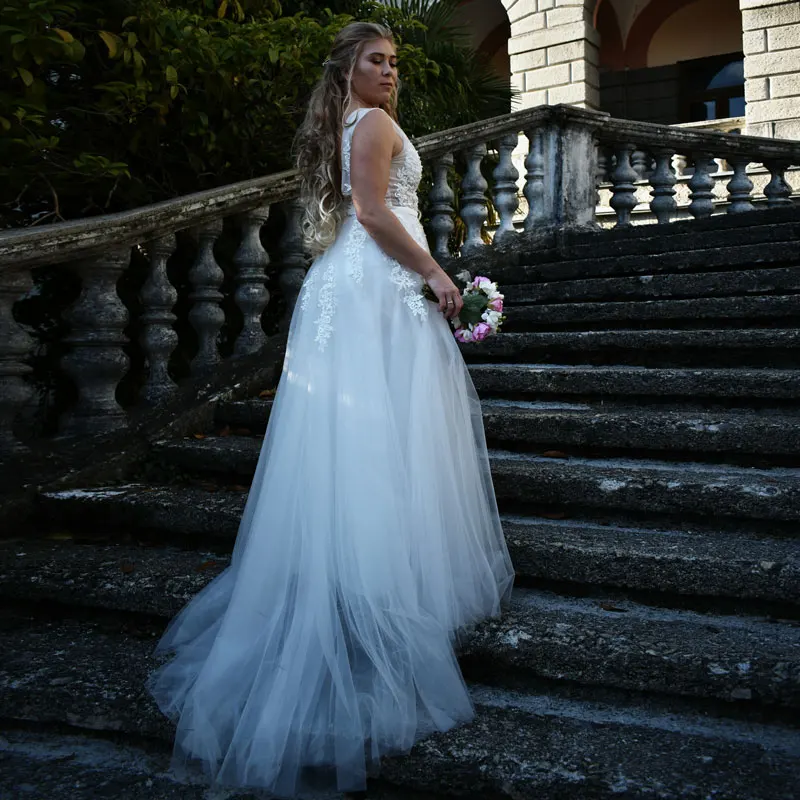 Vestido de festa champagne, vestido de festa com apliques zipper a-linha