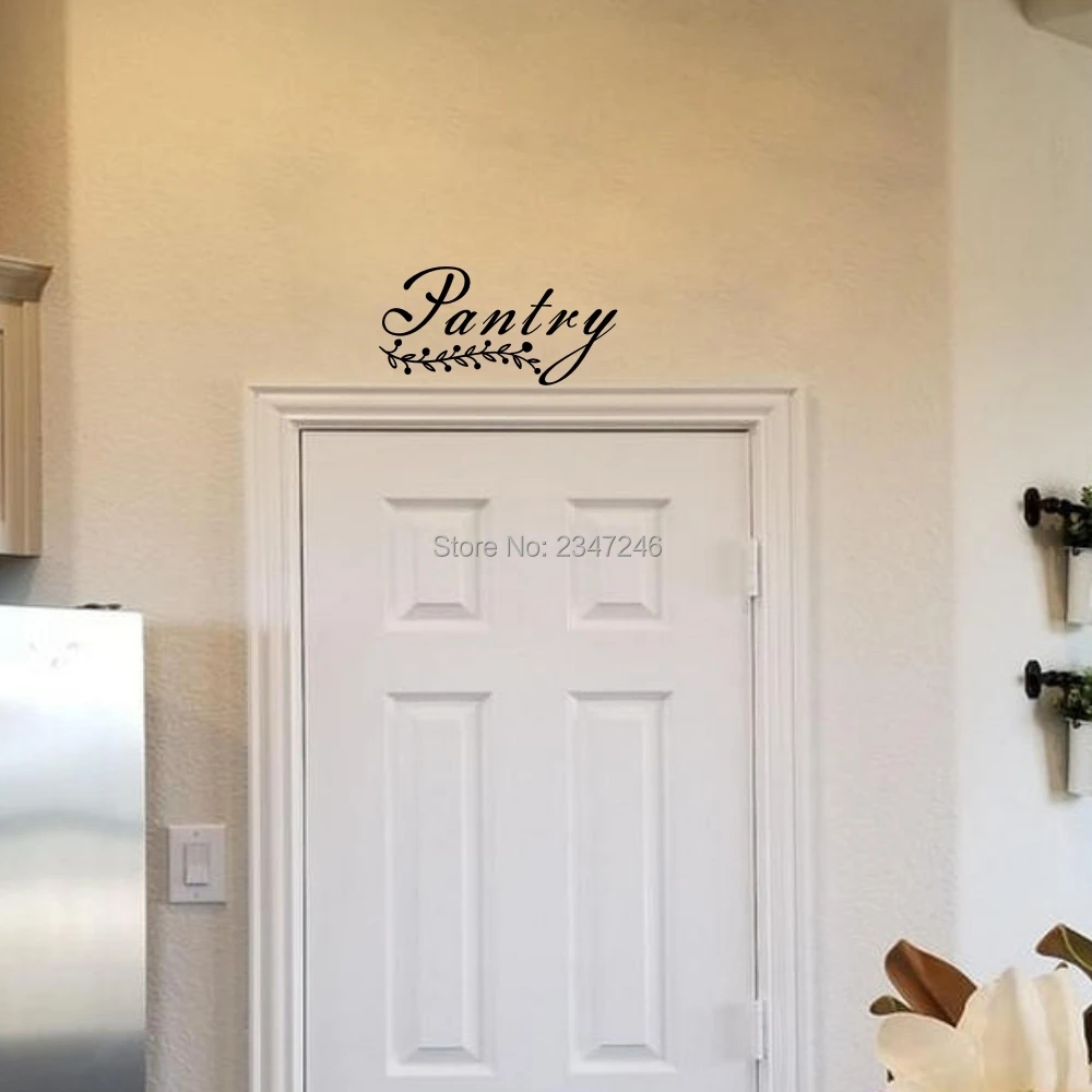 Pantry Door Decorative Vinyl Wall Stickers Lettering Art Decor