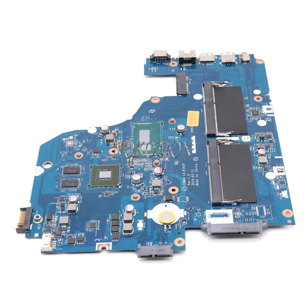 NOKOTION Z5WAH LA-B162P NBMLC11004 ملحوظة. MLC11.004 اللوحة الرئيسية ل acer aspire E1-572 اللوحة المحمول i5-4210U نفيديا 840 M يعمل