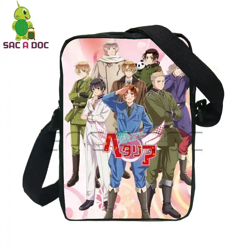 Anime Hetalia Axis S Women Messenger Bag Children School Book Bags Agers Boyd Cartoon Crossbody Travel