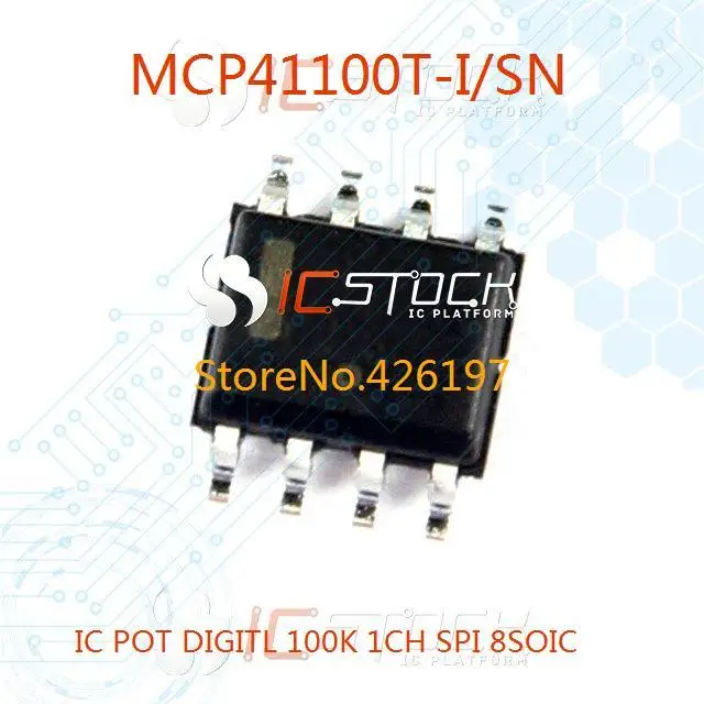 Free Shipping MCP41100T-I/SN IC POT DIGITL 100K 1CH SPI SOP MCP41100T-I 41100 MCP41100 3PCS |