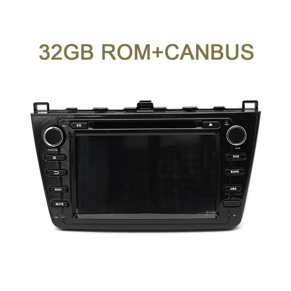 32G black CANBUS DSP ips 2 din TDA7851 Android 9,0 для MAZDA 6 Ultra Ruiyi 2008-2012 4 Гб ОЗУ 8 ядерный автомобильный dvd-плеер ГЛОНАСС RDS Авторадио Bluetooth - Цвет: 32G black CANBUS