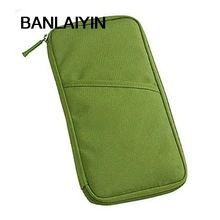 WholeTide 10* Unisex Travel Pas Credit ID Card Cash Wallet Purse Holder Document Bag Handbag Zipper Makeup Organizer