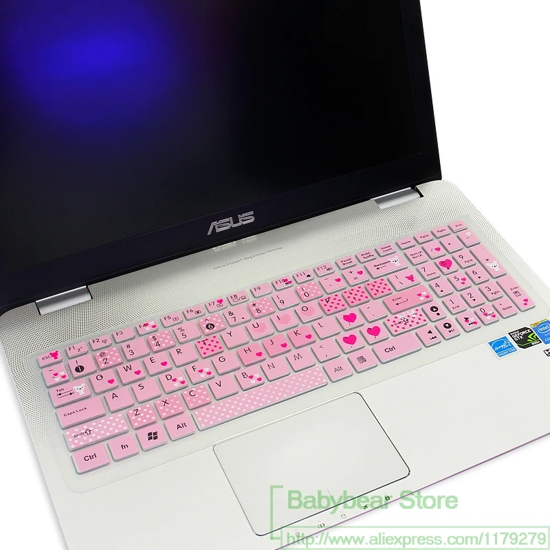 15 дюймовый ноутбук Клавиатура Защитная крышка для Asus 15," A52X B53S K53T K55D K73T N53D N53S N53T P53S X53B X53S X54H X55VD - Цвет: cartoon