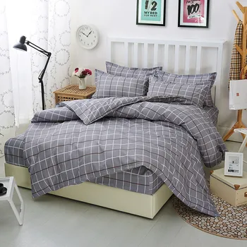 

BEST.WENSD 100% microfiber fabric 200x230cm king bed spreads sets nice duvet cover+bed spreads +Pillowcases lattice coverlet